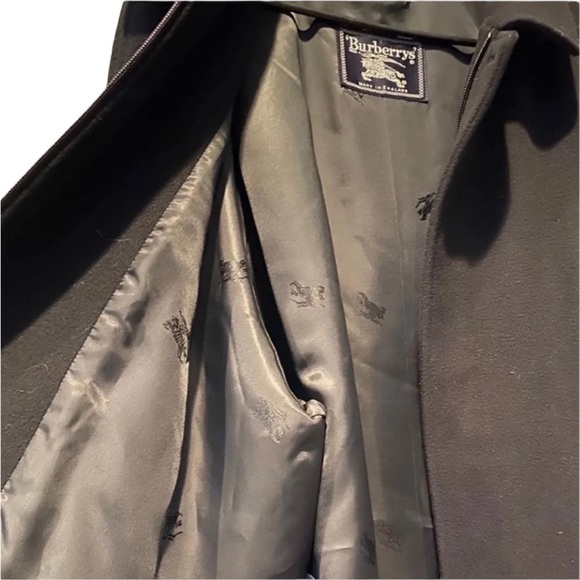 BURBERRYS’ MADE IN ENGLAD Black Wool Jacket - Picture 5 of 10